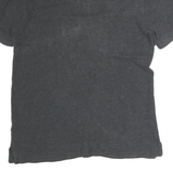 TOMMY HILFIGER Mens Grey Short Sleeve Plain Polo Shirt L Cotton Casual