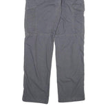 CARHARTT Mens Cotton Grey Relaxed Cargo Trousers W35 L34 Workwear Utility