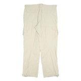 QUECHA Womens Beige Polyester Blend Relaxed Cargo Trousers W40 L34 Outdoor