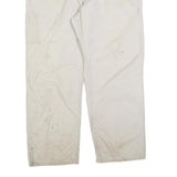 CARHARTT Mens Cotton Blend White Loose Straight Trousers W40 L32 Workwear Cargo