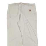 CARHARTT Mens Cotton Blend White Loose Straight Trousers W40 L32 Workwear Cargo