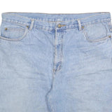 FLAGSHIP Mens Shorts Blue Denim Casual 2XL W40 Cotton Blend Relaxed Fit