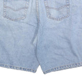 FLAGSHIP Mens Shorts Blue Denim Casual 2XL W40 Cotton Blend Relaxed Fit