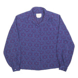 PENDLETON Womens Purple Printed Blouse Long Sleeve Button Neck M Patterned