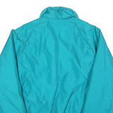 COLUMBIA Mens Blue & Red Casual Zip Jacket L Polyester Plain Lightweight