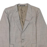 HANSONS Mens Grey Wool Blend Blazer Jacket M Woven Classic Tailored Button