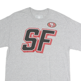 NFL Mens Grey San Francisco Logo Graphic T-Shirt M Short Sleeve Crew Neck