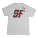NFL Mens Grey San Francisco Logo Graphic T-Shirt M Short Sleeve Crew Neck