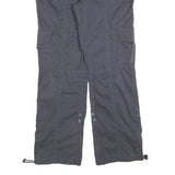 ENERGY Mens Polyester Blend Navy Regular Cargo Trousers W34 L32 Zip Pockets