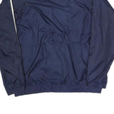 ADIDAS Mens Blue & White Track Jacket M Polyester Blend Plain Zip Sportswear