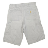 CARHARTT Mens Shorts Beige Casual Plain M W34 Cotton Blend Workwear