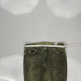 True Religion Slim Fit Jeans - 33W 29L Green Cotton