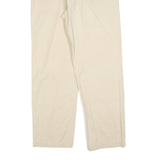 MARLBORO Mens Regular Beige Cotton Blend Trousers W38 L30 Button Closure Classic