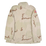 Golden Mfg Co. Inc. Mens Beige & Brown Military Style Cotton Blend Jacket XL