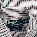 Polo By Ralph Lauren Striped Shirt - Medium White Cotton