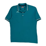 Kappa Polo Shirt - Large Green Cotton
