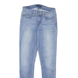 LEVI'S Womens Slim Blue Denim Light W26 L27 Zip Jeans Classic Fit Stylish