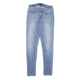 LEVI'S Womens Slim Blue Denim Light W26 L27 Zip Jeans Classic Fit Stylish