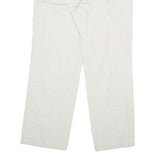 DOCKERS Womens Cotton White Regular Straight Trousers W32 L29 Casual Zip