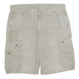 CARHARTT Mens Casual Beige Cargo Cotton Shorts L W34 Button Closure Workwear