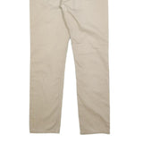 LEVI'S Mens Slim Beige Cotton Blend Trousers W33 L32 Zip Closure Classic Fit