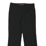 CEST CA Womens Black Regular Fit Straight Leg Trousers W29 L25 Polyester Blend