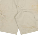 DICKIES Mens Shorts Beige Cotton Blend Cargo XL W32 Work Utility Casual