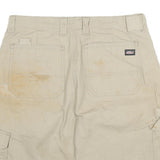 DICKIES Mens Shorts Beige Cotton Blend Cargo XL W32 Work Utility Casual