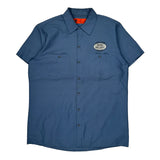 Original Parts Group Dickies Short Sleeve Shirt - Large Blue Polyester Blend