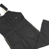 DICKIES Mens Black Cotton Blend Dungarees Regular Fit Long Leg L W42 L32