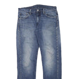 LEVI'S Mens Blue Regular Straight Denim Medium W30 L30 Classic Zip Jeans
