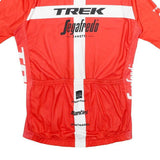 SANTINI Womens Red Trek Segafredo Graphic T-Shirt S Short Sleeve Crew Neck