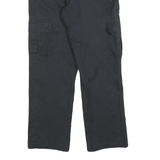 DICKIES Mens Cotton Blend Black Regular Straight Trousers W29 L30 Workwear Zip