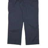 DICKIES Womens Cotton Blend Navy Regular Straight Trousers W34 L30 Workwear Zip