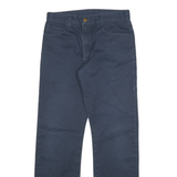 DICKIES Mens Cotton Blend Navy Regular Straight Trousers W28 L29 Classic