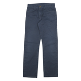DICKIES Mens Cotton Blend Navy Regular Straight Trousers W28 L29 Classic