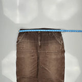 Carhartt Double Knee Carpenter Pants - 36W 32L Brown Cotton