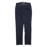 LEVI'S Womens Slim Dark Blue Denim Slim Jeans W29 L30 Stylish Classic Zip