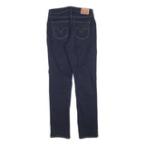 LEVI'S Womens Slim Dark Blue Denim Slim Jeans W29 L30 Stylish Classic Zip
