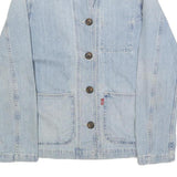 LEVI'S Womens Blue Denim Jacket XS Cotton Button Closure Classic Fit Plain