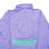 Mens Purple Nylon Zip Jacket L Outerwear Regular Fit Lightweight Pocketed