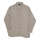 KAREN KANE Womens Black & White Checked Shirt Long Sleeve Button Neck M Casual