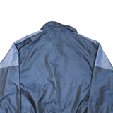 Mens Blue & Purple Polyester Woven Colourblock Windbreaker XL Zip Jacket Relaxed