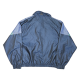 Mens Blue & Purple Polyester Woven Colourblock Windbreaker XL Zip Jacket Relaxed