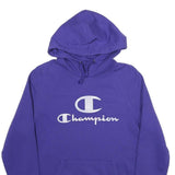 CHAMPION Womens Purple Hoodie M Classic Logo Pullover Sweatshirt
