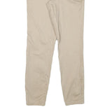 ONLY Womens Slim Beige Cotton Blend Slim Leg Trousers W26 L29 Casual Everyday