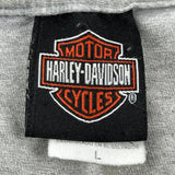 Durango Colorado Harley Davidson Graphic T-Shirt - Large Gray Cotton