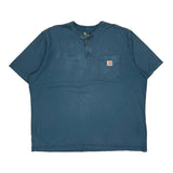 Carhartt T-Shirt - 2XL Blue Cotton