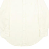 POLO RALPH LAUREN Mens Cream Shirt L Classic Cotton Long Sleeve Casual