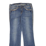 COWGIRL TUFF Womens Blue Regular Bootcut Denim Stone Wash Jeans W32 L30 Detailed